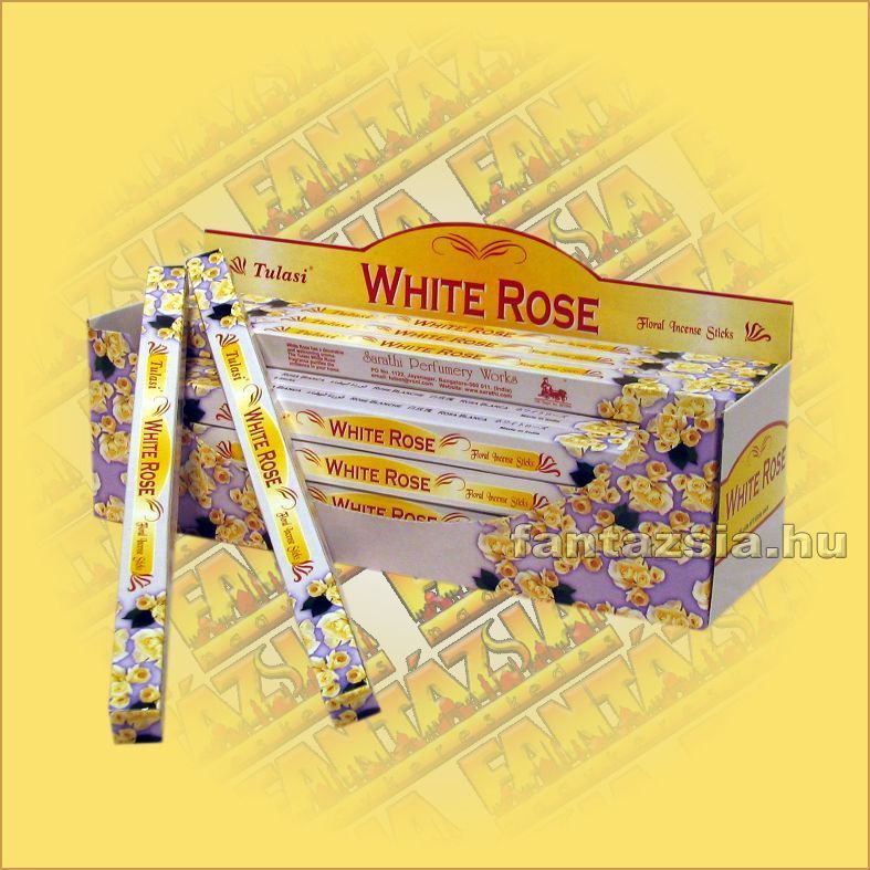 Fehér Rózsa Indiai Füstölő / Tulasi White Rose